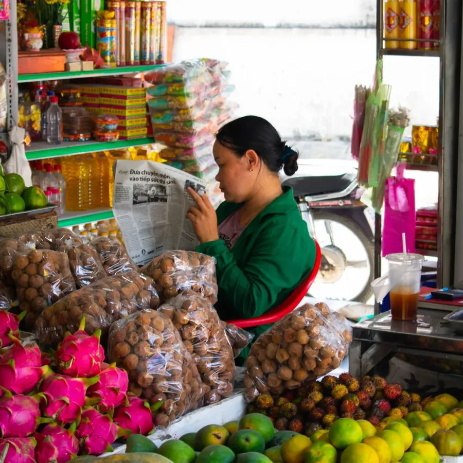 Kệ gạo và đồ khô